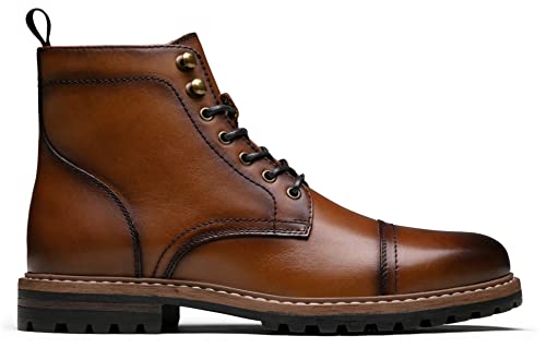 Jousen Mens Boots Premium Leather Cap Toe Casual Boots Chukka Dress Boots for Men3