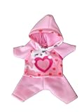 Pink Kitty Cat Heart Sweatshirt And Pants Fits 14' Cabbage Patch. No Doll!