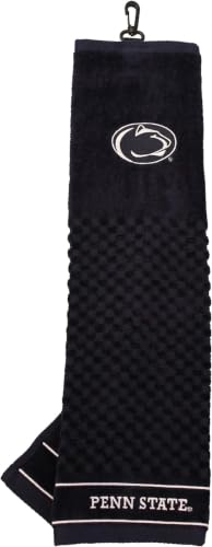 Image of Team Golf NCAA Penn State Nittany Lions Embroidered Golf Towel Embroidered Golf-Towel, Checkered Scrubber Design, Embroidered-Logo (Pack of 6)
