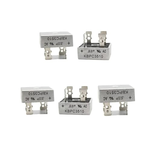 Puente rectificador KBPC3510 de 35A y 100V pack de 5 unidades