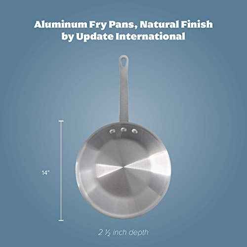 Update International Aluminum Fry Pan 14in Uncoated