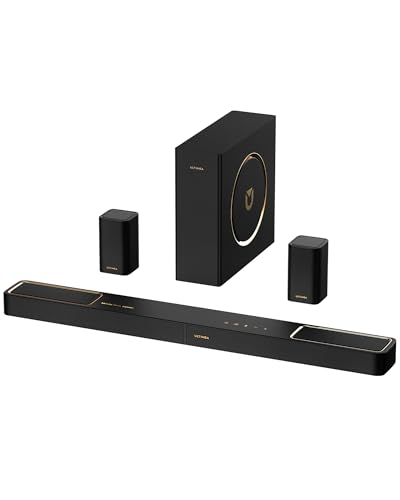 ULTIMEA 5.1.2ch Surround Sound System for TV with Dolby Atmos, Sound Bar with 2 Surround Speakers, Soundbar for Home Theater, Bluetooth 5.4, HDMI eARC, Skywave F40 (New, 2026 Model)