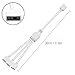 Jstincal 2PCS White ARGB Spliter Cables, 5V 3-Pin Addressable RGB 1-to-3 Y Spliter Cables, for Computer Chassis, 1 to 3 ARGB Cables, 1-to-3 ARGB Extension Cables, 11.8 Inches