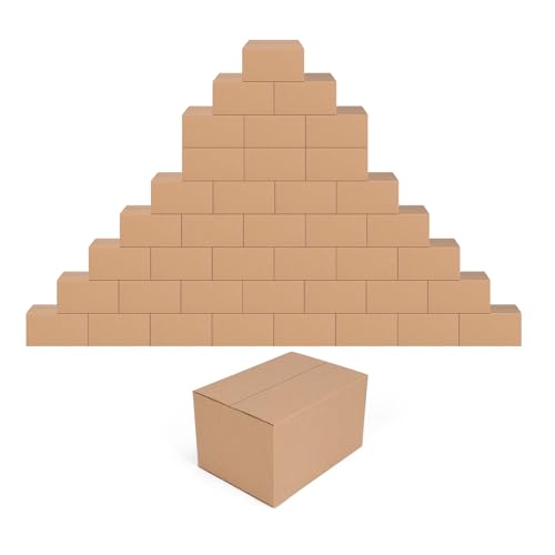 Cajas de cartón para mudanza y embalaje EdenseeLake, pack de 40 pequeñas marrones 2