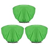ANPHSIN 3 Pcs Green Plant Covers Freeze Protection - 19.6in x 39.3in Horizontal Shrub Tree Plant Protection Wraps Covers Bags Frost Blanket Cloth with Drawstring for Winter Outdoor Garden Plants