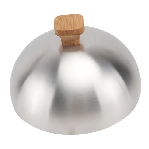 ULTECHNOVO Cubierta Protectora de Alimentos Redonda de Acero Inoxidable con Diseño Anti-salpicaduras para Cocina y Protección de Bistec Tapa Segura y Práctica para Frescura y Sabor Original