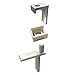 Hinge Pin with Hinge Clip and Bushing for Semi-Frameless Swing Shower Door