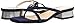 Unisa Women's T-Bar Flat Sandal, NV, 24.0 cm 2E