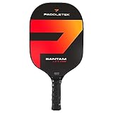 Paddletek Bantam EX-L Pro Pickleball Paddle, Standard Grip (4 3/8'), Wildfire (Red)