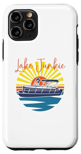 Coque pour iPhone 11 Pro Summer Vibes Lake Junkie pour les amoureux de la navigation d'été et de plein air