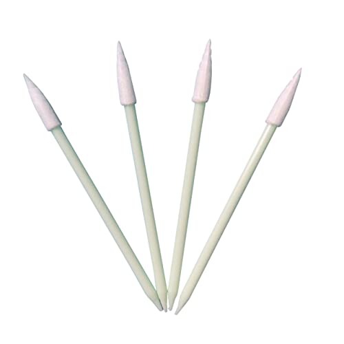 FRCOLOR 100pcs Camera Wiping Rod Camera Wipe Stick Printhead Wiping Rod Stoneware Wiping Sticks Cleaning Supplies for Cars Wipe Stick Cotton Swabs Green Stem Cotton Swabs Light Green