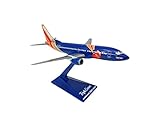 Flight Miniatures Southwest Triple Crown 737-300 1:200 Scale - Plastic Snap-Fit Model Airplane - Collectible Replica of Southwest Airlines Aircraft - Part# ABO-73730H-404