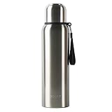 GOOFIT Insulated Thermos with Cup Outdoor Sports Stainless Steel Thermos Vacuum Sealed Coffee Bottle