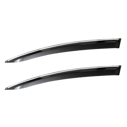 Image of CAR SAAZ Unbreakable Chrome Smoke Door Visor for Intra | Premium Sun, Rain Wind Deflector Chrome Strip Side Door Rain Visor - Set of 2 Pcs