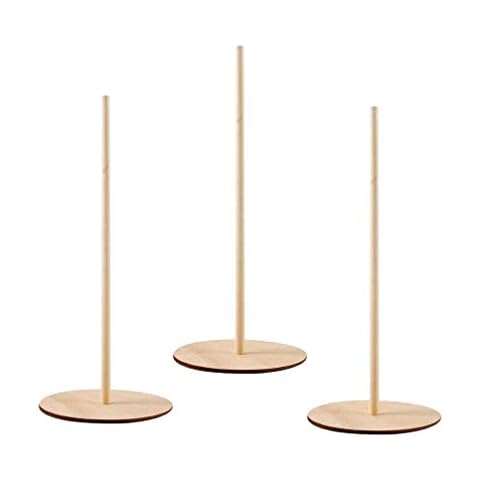 Holibanna 3pcs Donut Stands Wood Bagels Holder Doughnut Holder Donut Support Stand Doughnut Tower for Wedding Birthday Party Treat Display Corner Decors Cover