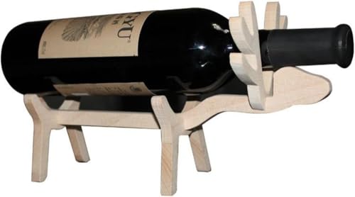 Soporte de vino de madera para botellas miniatura 1