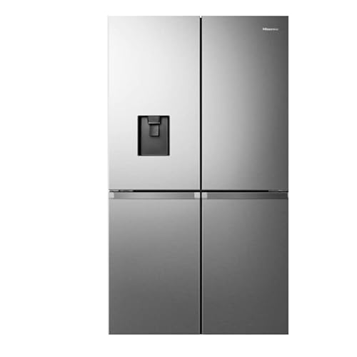 Hisense Rq758N4Swse Frigorifero Quattro Porte Americano, 606 Litri, Finitura Inox, Total No Frost, Classe E, Inverter, Metal Cooling, Convert Zone, Wi