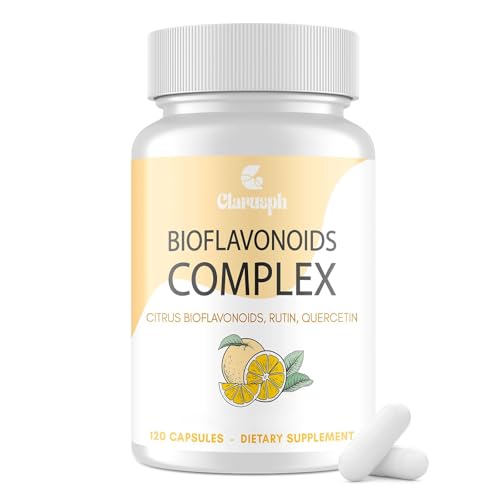 Clarusph Citrus Bioflavonoids Complex 1500mg - Quercetin & Rutin Supplement for Circulation -