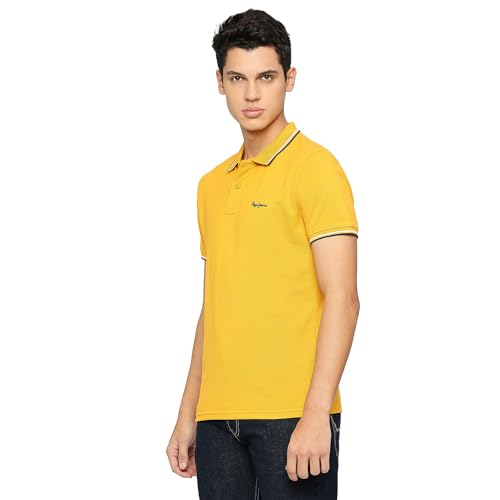 Image of Pepe Jeans Men's Cotton Regular Fit Polo T-Shirt