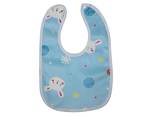 Image of Baby Cotton Waterproof Button Bib Chip | Feeding Infants and Toddlers | Assorted Colours Bib | Pocket-Friendly | Soft Skin Friendly Baby Bibs