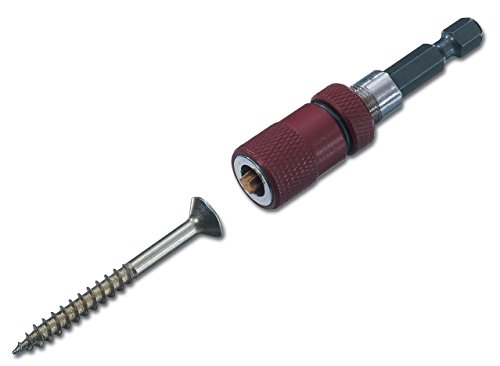 Stubai 180581 Magnet Bit Holder with Depth Stop, Silver, 1/4-Inch 60 m, 1/4_Inch