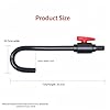 Replacement Python Hands-Free and Spill Free Aquarium Hook， PVC Aquarium Water Filler Hanging Fish Tank Hook Filler with Flow Switch for 1/2“, 5/8”, 3/4” Hose #1