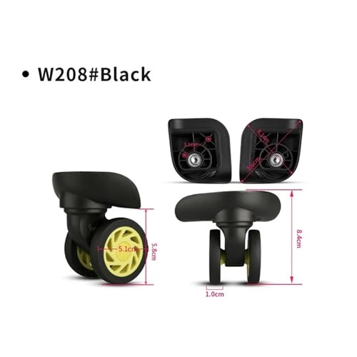 Wide trolley suitcase The combination box Universal Crack resistance Shock absorption Replaceable Windmill wheels Accessories(2set)2