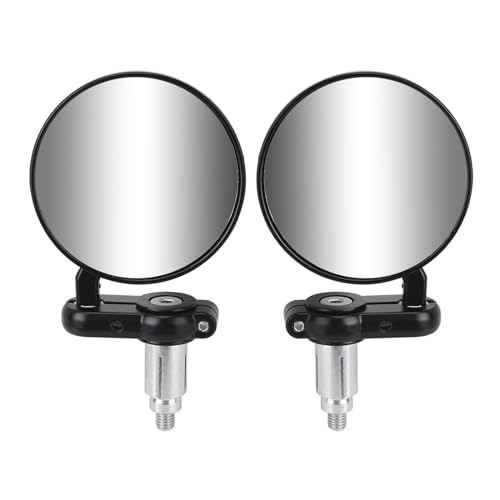 Rétroviseurs de moto latéraux universels 2 pièces montage extrémité guidon 22mm
