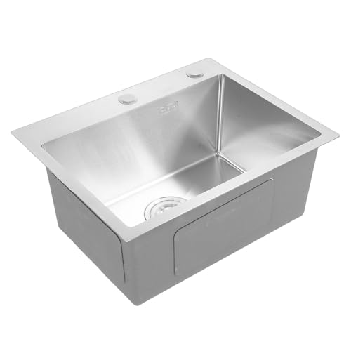 Fregadero acero inoxidable con montaje para RV y hogar con protección acústica reforzada 4