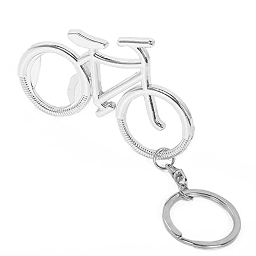 Qirun Llaveros creativos del Llavero de la Bicicleta del abrebotellas de Cerveza de la aleación del Zinc para el Amante de la Bicicleta Cover