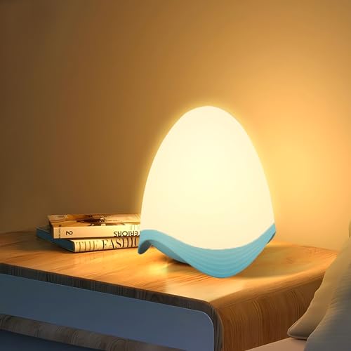 Lamparas de Mesita de Noche, Táctil, 7 Color Dimmable, Luz Infantil Portátil, LED Recargable, Luz Nocturna Quitamiedos, Regalo para Niños, Dormitorio, Salón y Camping