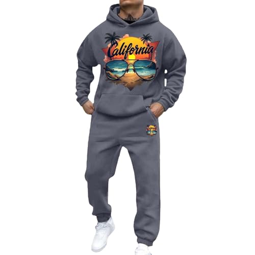 Survêtement à capuche homme pull décontracté et pantalon de jogging XL
