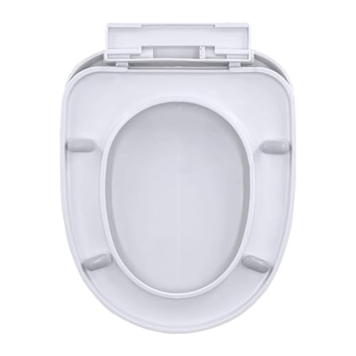 SZLIFE Copriwater addensato, accessorio per il coperchio del water, leggero, pratico, di ricambio, silenzioso, per hotel, appartamenti, dormitori, U Type