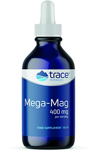 Trace Minerals Mega-Mag 118 ml, 30 Servings Liquid Magnesium Supplement