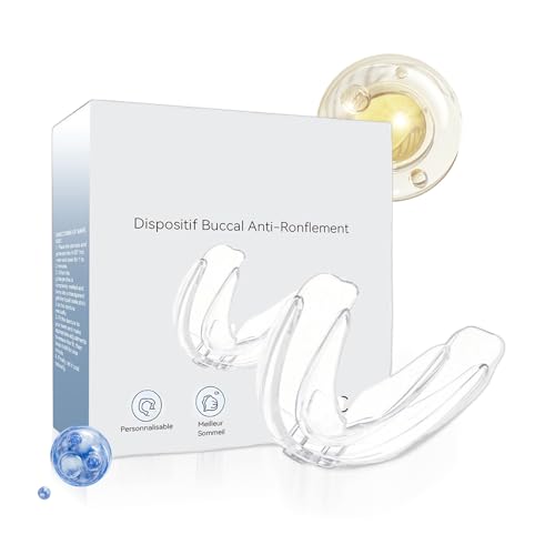 Dottduya Bite Antirussamento,Protettore Per Il Sonno Anti Russamento,Bite Per Respirazione Russamento E Apnea - Per Uomini, Donne, Adulti, per Casa, Viaggio, Uso Notturno e Quotidiano