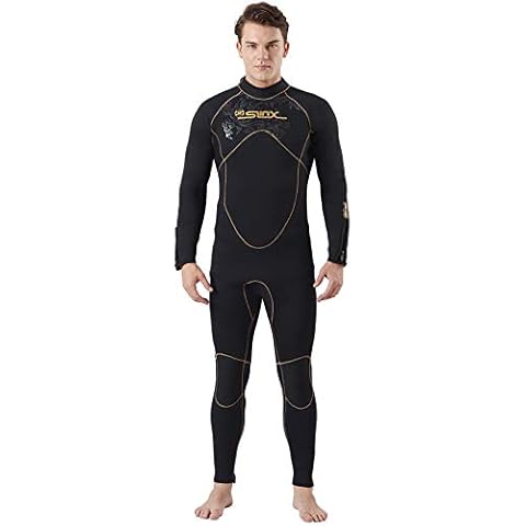 PAWHITS 5mm Wetsuits for Men Neoprene Long Sleeve Full Length Diving Wetsuit Cover