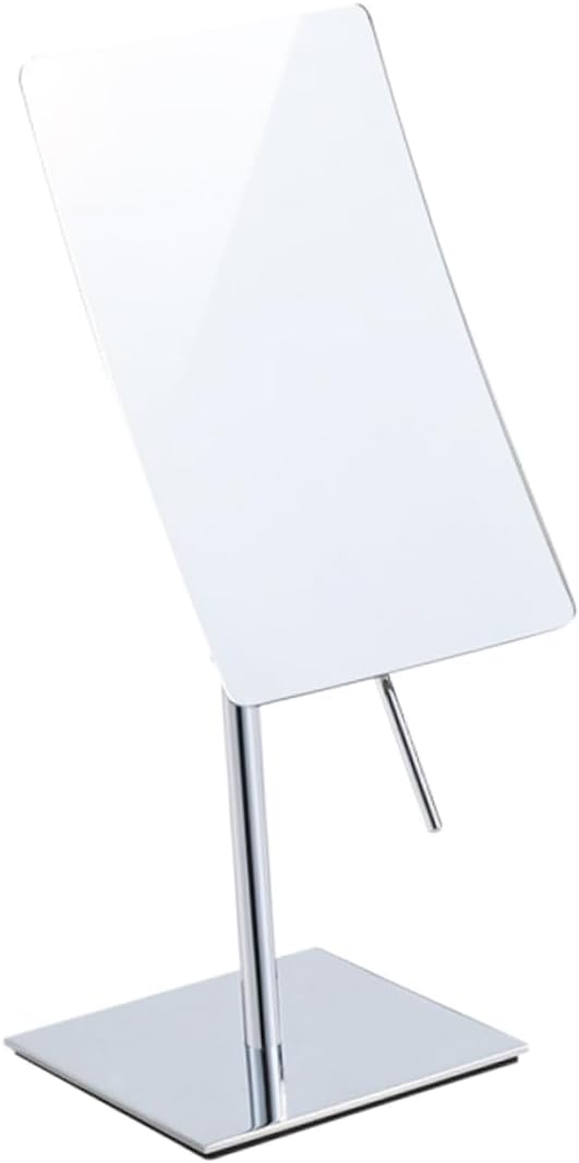 3X Magnifying Makeup Mirror Adjustable Metal Tabletop Beauty Mirror for Bedroom Bathroom Rotating Design for Easy Viewing
