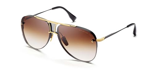 Sunglasses Dita DECADE TWO DRX 2082 B-BLK-GLD Matte Black18k Gold w/ Dark Brown