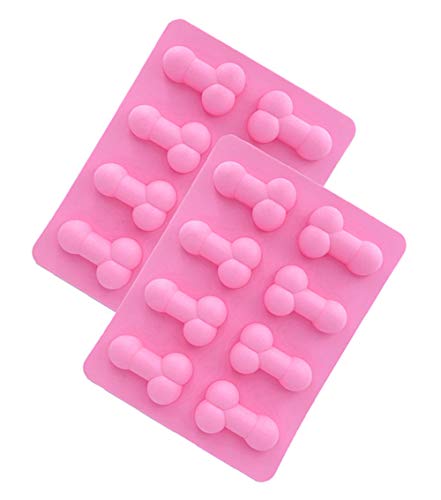Topfunyy Silikonform für Süßigkeiten, Schokolade, Seifenmacher für Junggesellinnenabschied, 2 Stück Cover