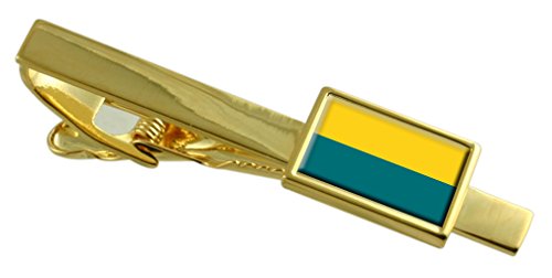 Clip de corbata Narva Estonia personalizado en oro accesorio exclusivo de gala