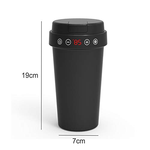 Tetera eléctrica acero inoxidable 350ml 12V con display LCD miniatura 7