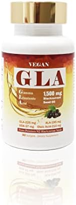 Vision Smart Center Black Currant Seed Oil 1500 mg / 225 mg GLA 15%/195 mg ALA/ 37 mg SDA - Promotes Optimal Skin, Joint & Eye Health/GLA Oil Antioxidant Formula/ 90 softgels