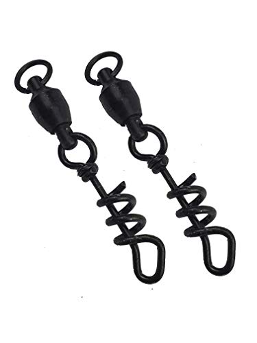 Lobo Lures 450lb Quick Release Big Game Marlin Fishing Heavy Duty Ball Bearing Dredge Corkscrew Swivel (2 Pack)