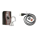 InSinkErator H-HOT150C-SS HOT150 Instant Hot Water Dispenser System-Faucet & Tank, Chrome & Garbage Disposal Power Cord Kit, CRD-00, Black, Pack of 1