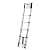VEVOR 12.5ft Telescoping Ladder, Aluminum Lightweight Multi-Purpose Collapsible Extension, One-Touch Retraction Ladder, Heavy Duty 330LBS Max Capacity with Non-Slip Feet, for Home, Outdoor Work, Loft