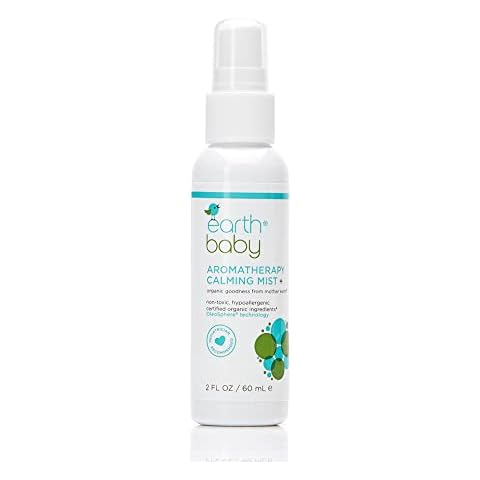 Earth Baby Aromatherapy Calming Mist+, Hypoallergenic for Sensitive Skin, Natural and Organic, For Babies Toddlers and Kids, 2.0 Fl Oz Cover
