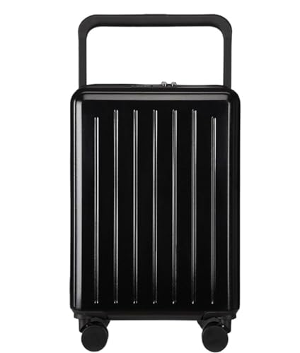 ANIIC Luggage Suitcases With Wheels Lightweight Suitcase Security Combination Lock Suitcase Luggage Suitcase Checked Luggage Suitcase Spinner Luggages (Color : Black, Size : 20 in)