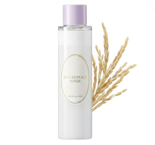 Problem Solve Rice Toner Korean Skincare Facial Toner Alcohol-Free Oil Control Soothing & Hydrating Suitable for All Skin Types 150ml (5.07 fl oz)