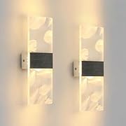 SENQIU 2бр. вътрешна стенна светлина, 12W 3000K...