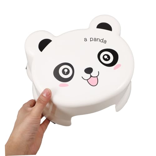 Image of Levemolo Cute Cartoon Toddler Step Stool Anti-Slip Bathroom Stool for Kids Toilet and Potty Training Lightweight Plastic Step 9.05 X 6.29 X 4.33 in